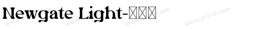 Newgate Light字体转换